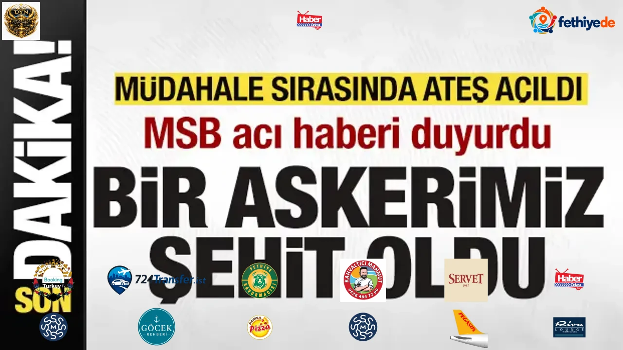 MSB acı haberi duyurdu! Bir askerimiz şehit oldu