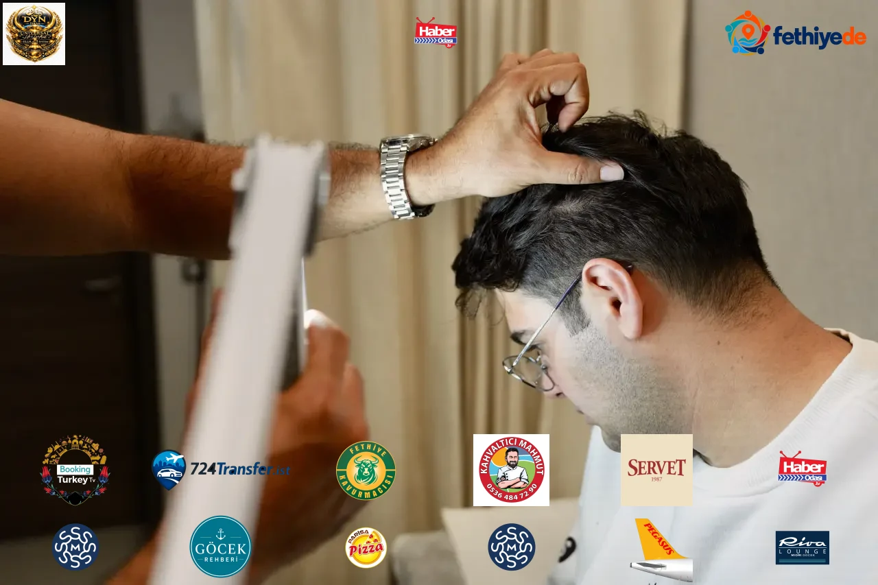 Hastalardan biri tedavi ediliyor.