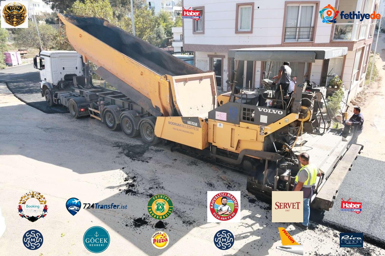 Haber: Bodrum Belediyesinden kent genelinde yol çalışmaları