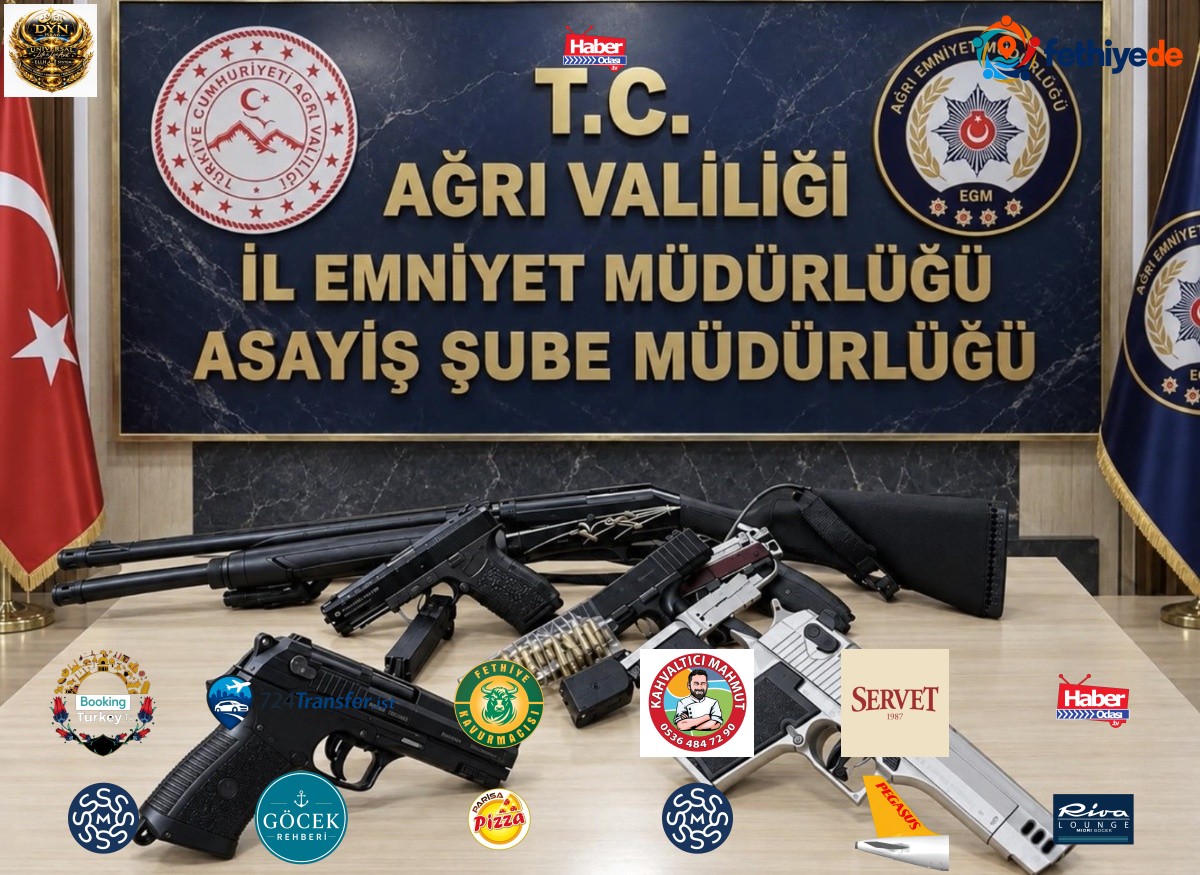 Ağrı'da operasyonlarda 16 aranan şahıs yakalandı, 10 ruhsatsız silah ele geçirildi