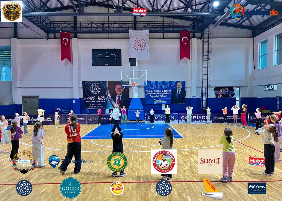 Salıpazarı'nda 3-10 yaş çocuklara ücretsiz cimnastik eğitimleri sürüyor