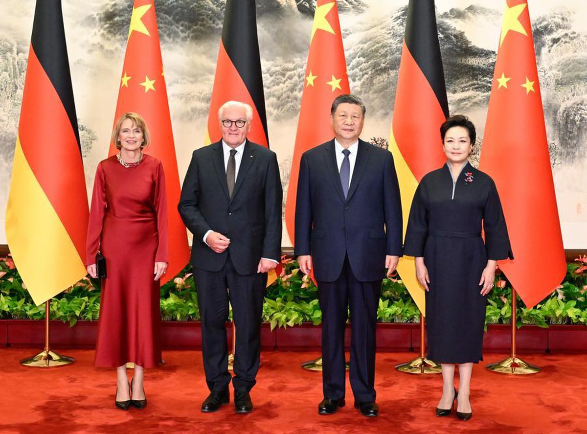 Xi Jinping ile Almanya Cumhurbaşkanı Steinmeier Beijing'de bir araya geldi