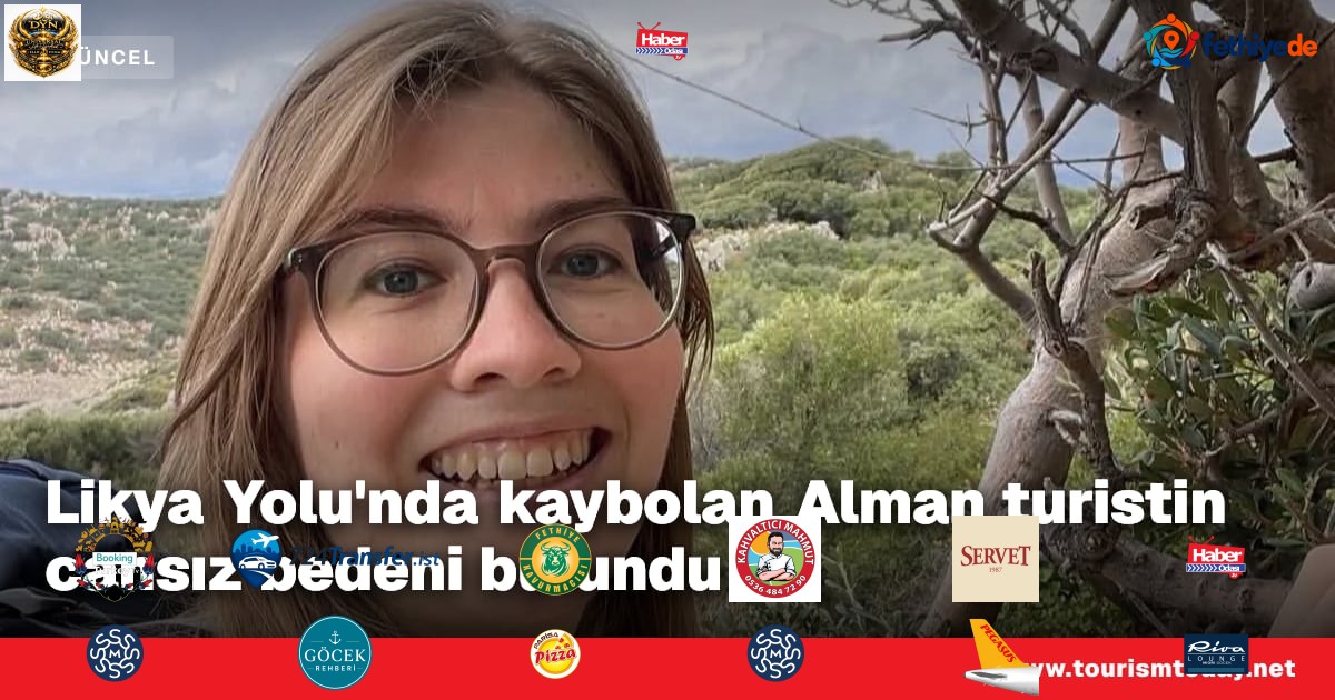 Likya Yolu'nda kaybolan Alman turistin cansız bedeni bulundu