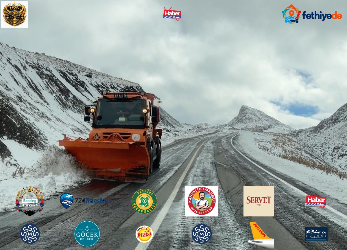 Van-Bahçesaray yolundaki 3 bin rakımlı Karabet Geçidi ilk karla beyaza büründü