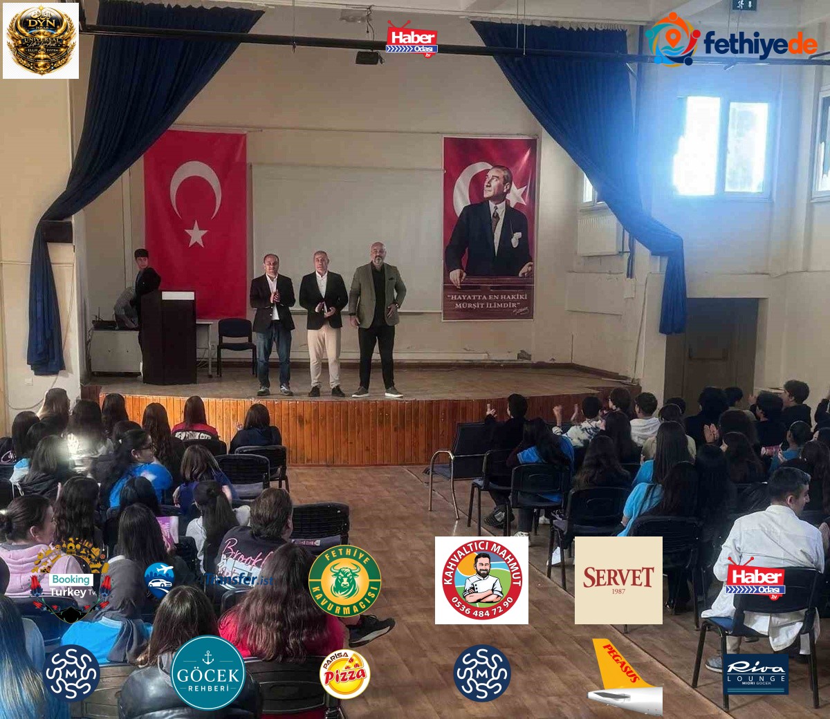 Yazar Mehmet Karayiğit Yalıkavak'taki okullarda öğrencilerle söyleşi yaptı