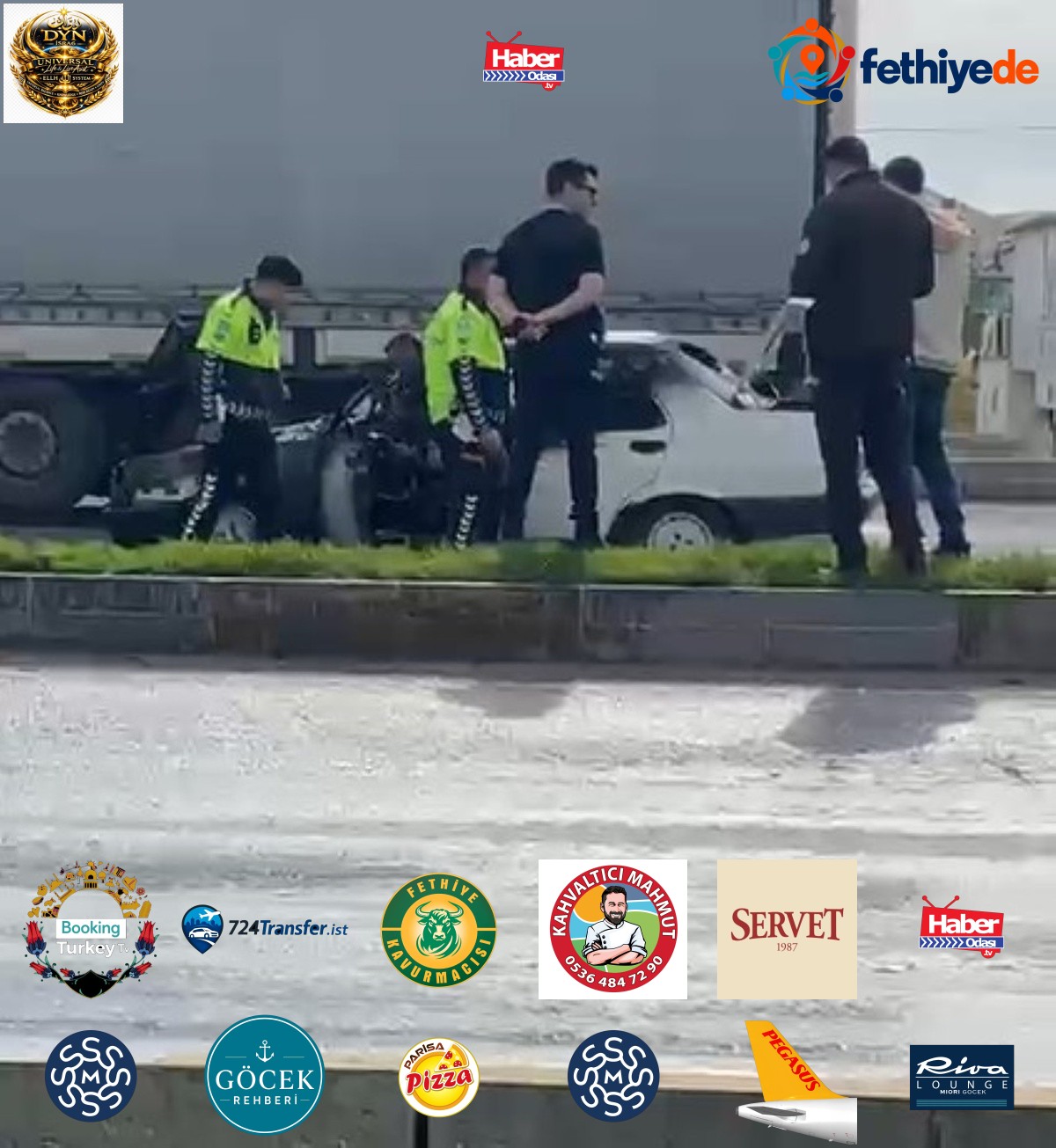 Konya Karapınar'da hareket halindeki otomobil alev aldı, araçta maddi hasar oluştu