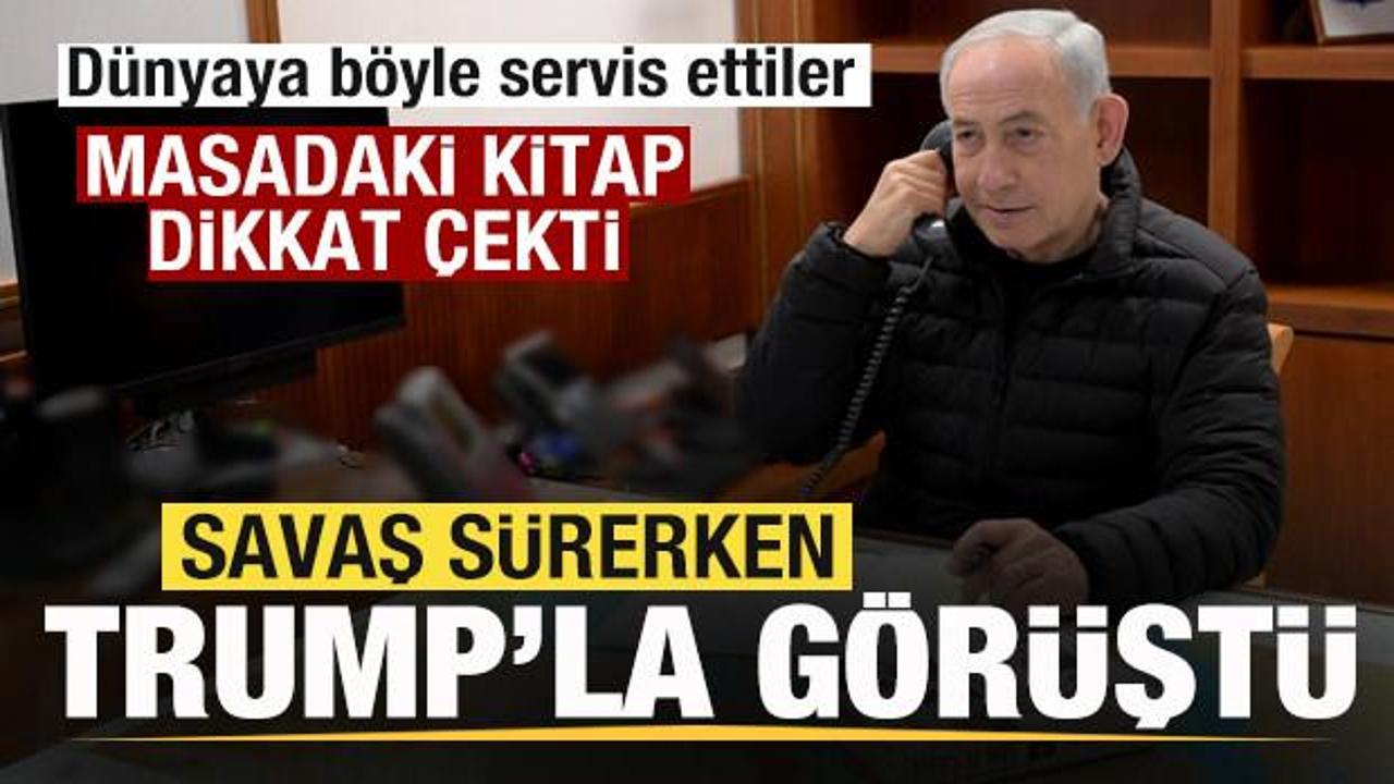 Netanyahu, Trump’la görüştü! Masadaki kitap dikkat çekti