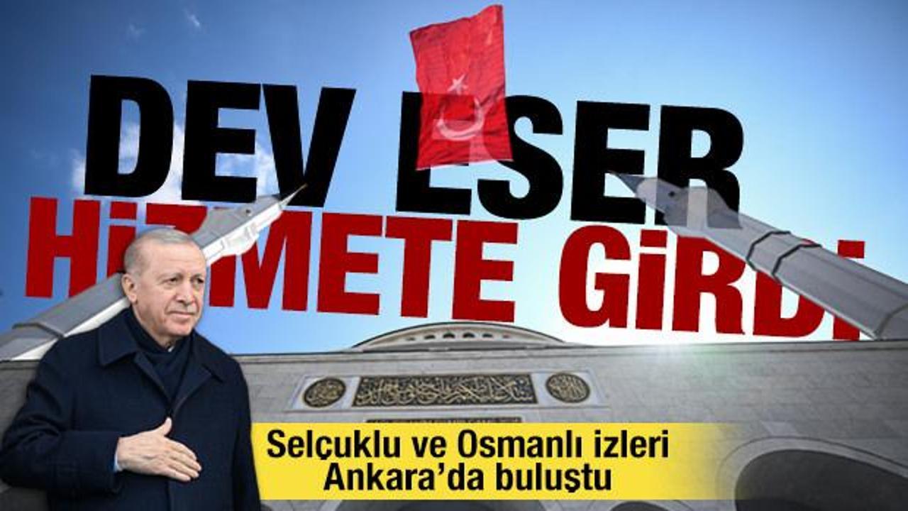 Cumhurbaşkanı Erdoğan Ankara'da Hacı İbrahim Demir Camii'ni hizmete açtı
