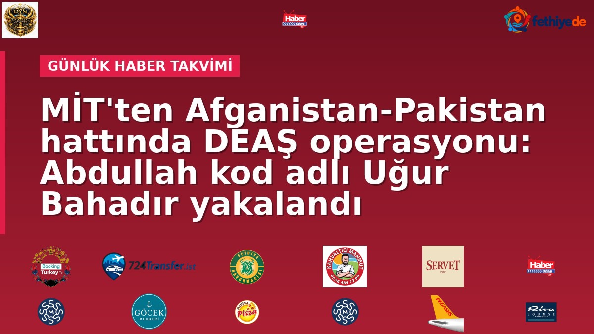 MİT'ten Afganistan-Pakistan hattında DEAŞ operasyonu: Abdullah kod adlı Uğur Bahadır yakalandı