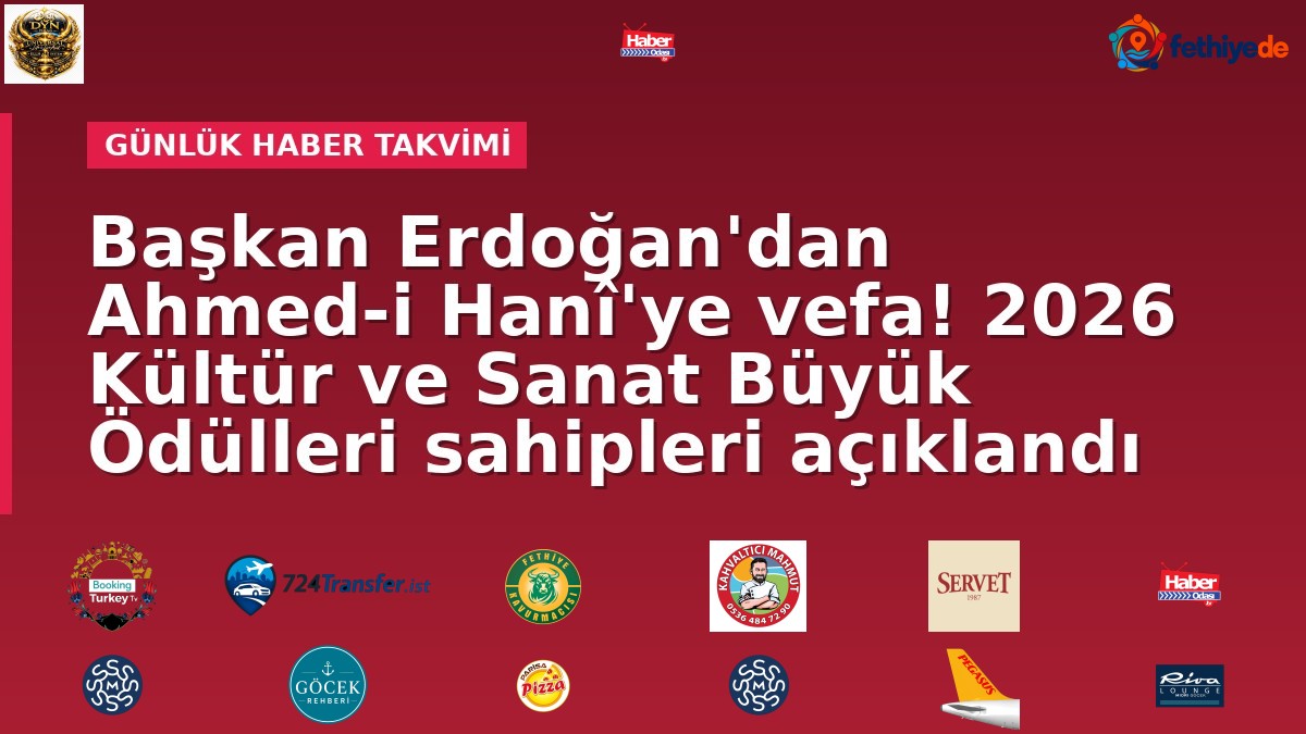 Başkan Erdoğan'dan Ahmed-i Hanî'ye vefa! 2026 Kültür ve Sanat Büyük Ödülleri sahipleri açıklandı