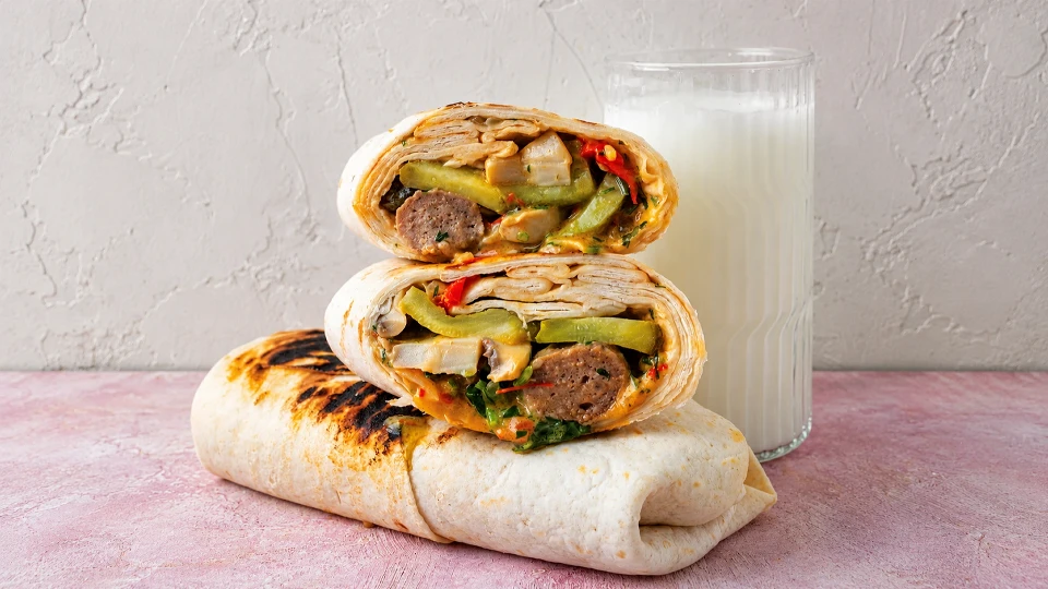 Köfteli Mantarlı Wrap Tarifi
